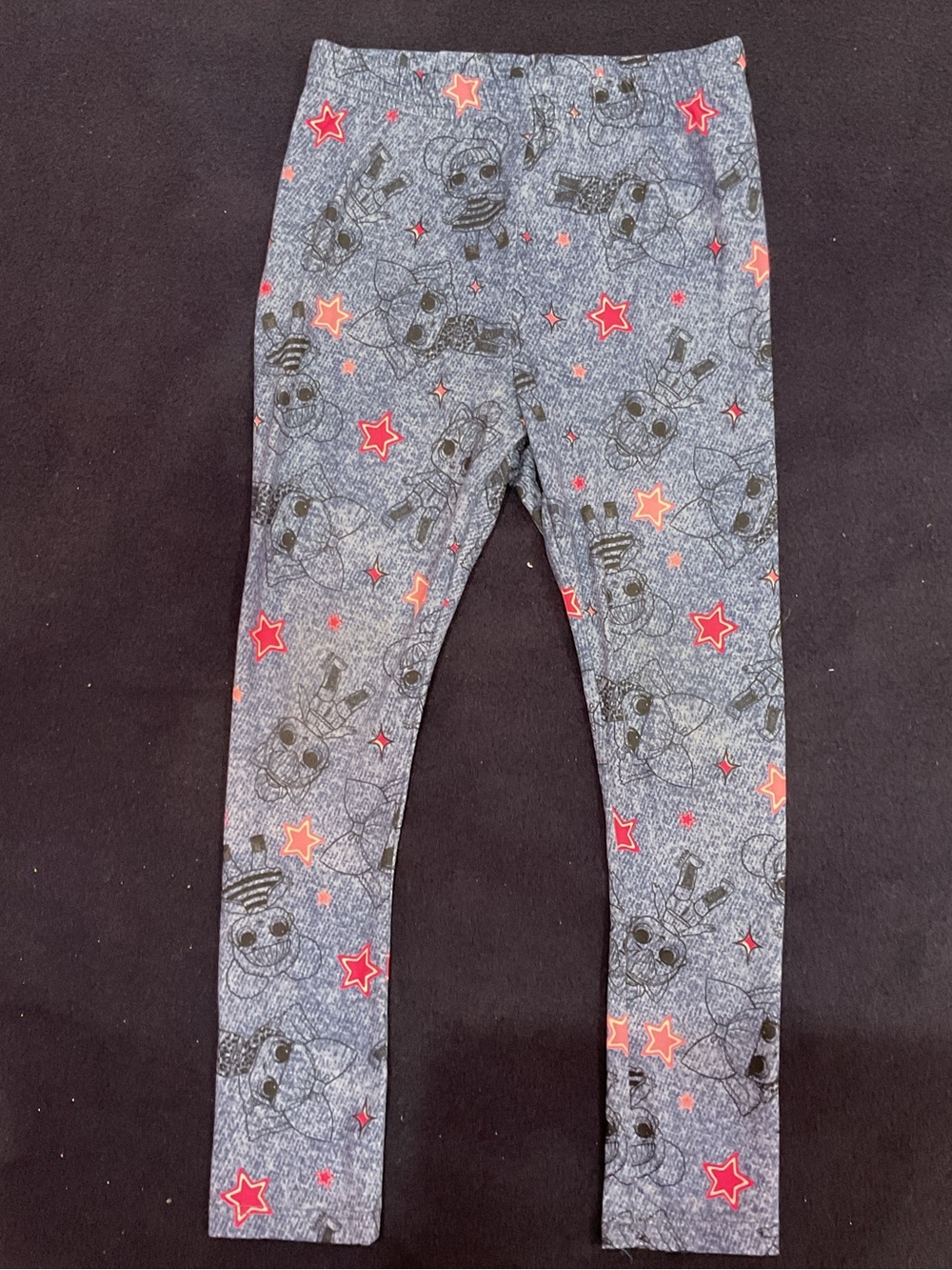 L.O.L. Surprise! Girls Blue Leggings Size 5/6